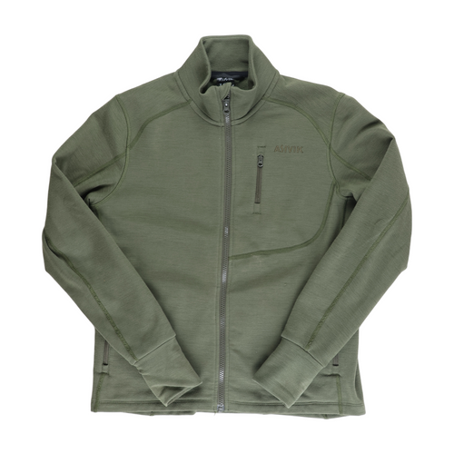 Asivik Adventure Mid Wool Blend Fleece, junior (Olive) - størrelse 164