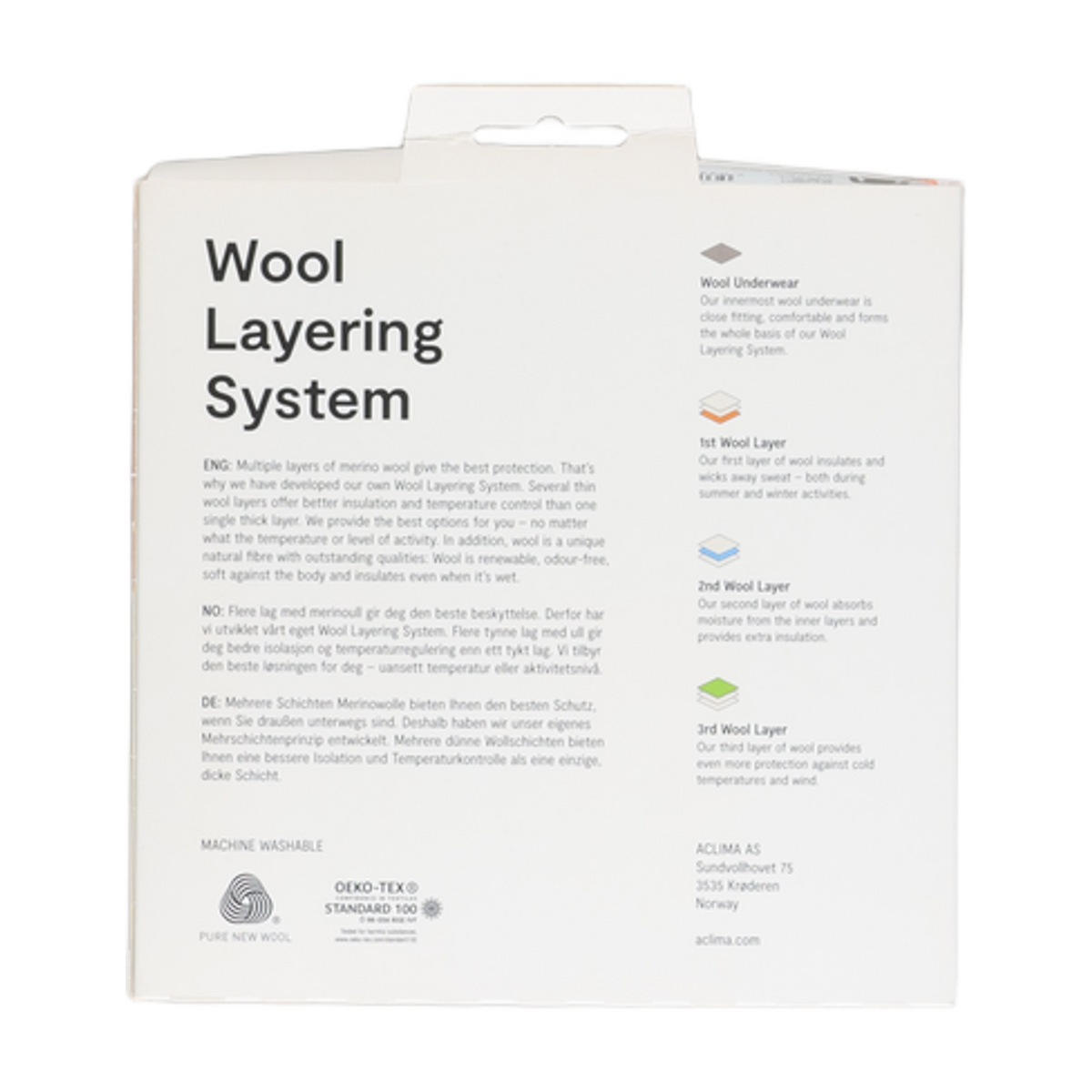 Aclima WoolNet Crewneck netundertrøje, herre (Jet Black) - størrelse L