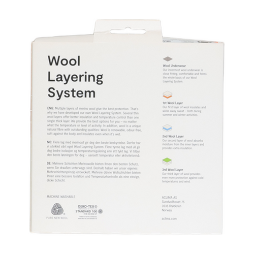Aclima WoolNet Crewneck netundertrøje, herre (Jet Black) - størrelse L