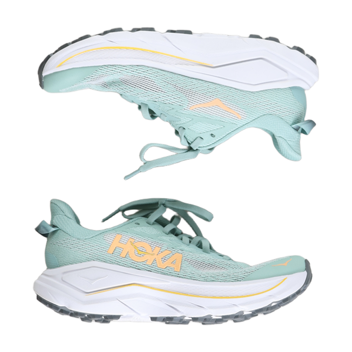 HOKA Challenger 8 trailsko, dame (Jade / Cosmic Grey) - størrelse UK 4 - EU 36 2/3