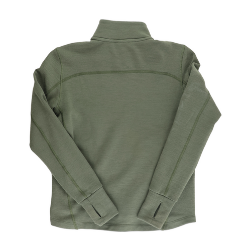 Asivik Adventure Mid Wool Blend Fleece, junior (Olive) - størrelse 128