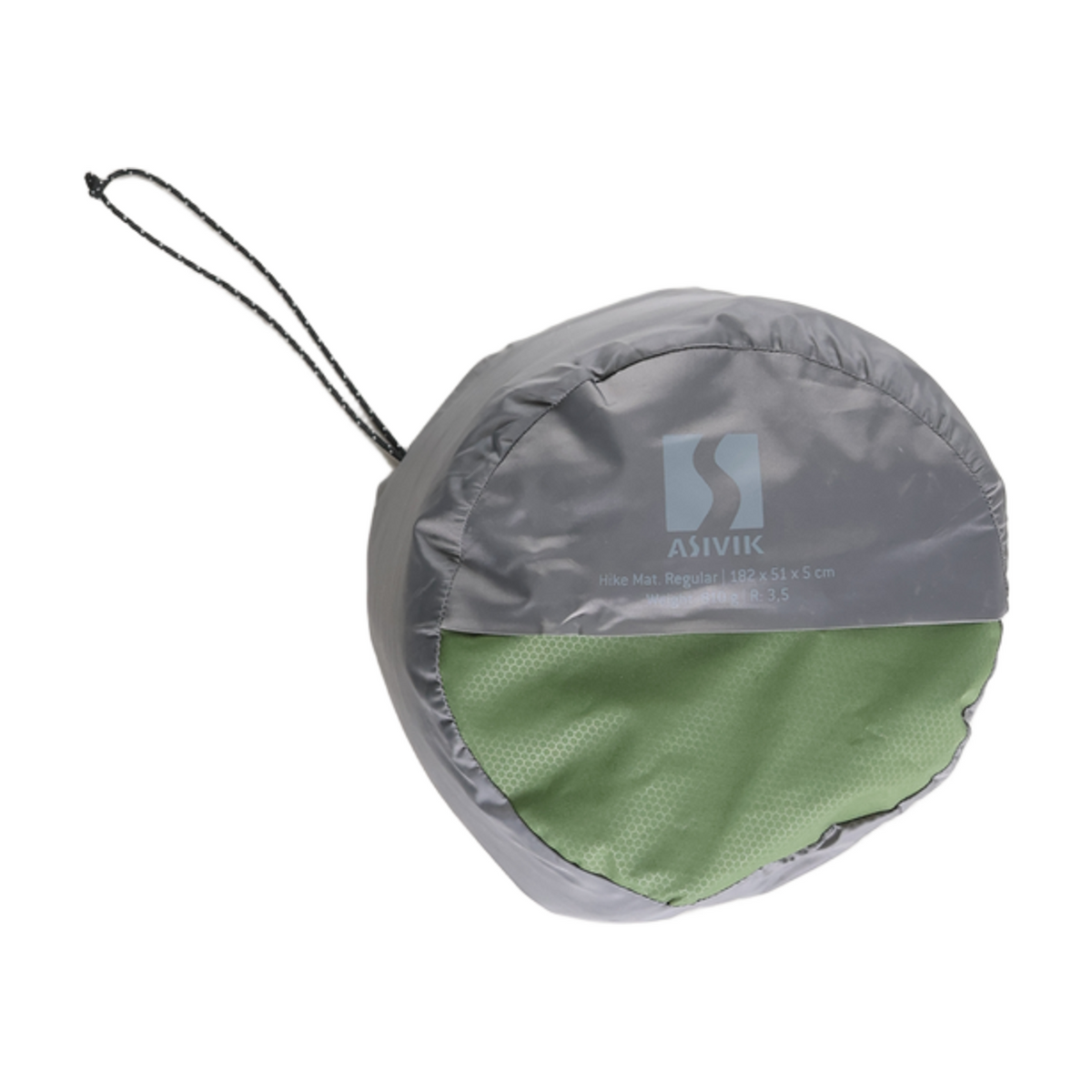 Asivik Hike Mat Regular, selvoppusteligt underlag 182*51 cm - størrelse 182*51*5